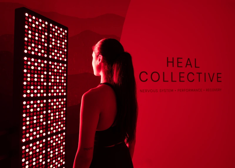 Red and near-infrared light session at HEAL Collective